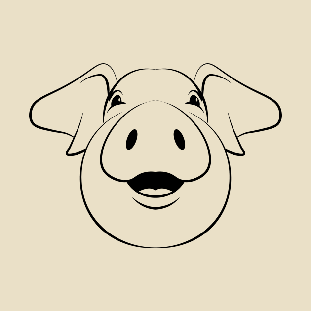 Laughing Pig by schlag.art