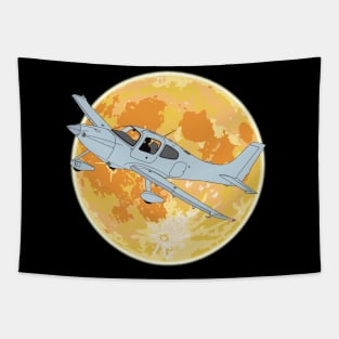 Cirrus SR22 Orange Moonlight Tapestry