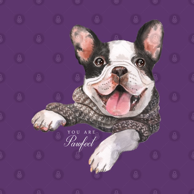 Sweet Pawfect Frenchie by Lucia