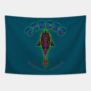 Pisces 7b Teal Tapestry