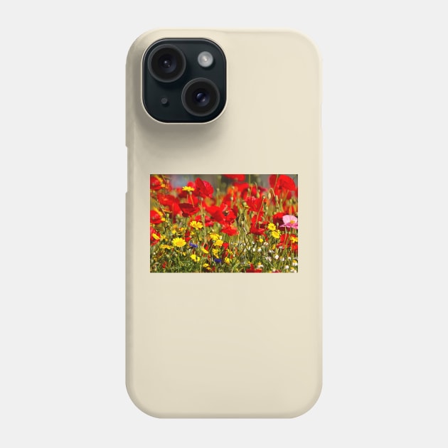 English Wild Flowers Phone Case by Violaman