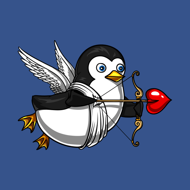 Cute Penguin Cupid by underheaven