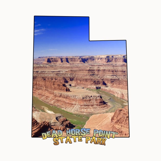 Utah State Outline - Dead Horse Point State Park by gorff