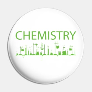 Chemistry (Green Print) Pin