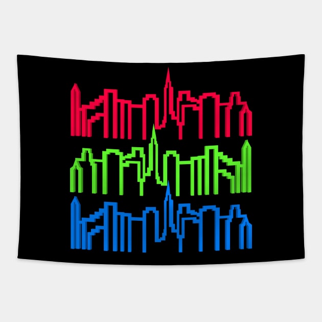 city skyline Tapestry by FromBerlinGift