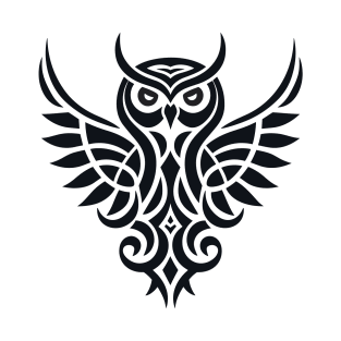 Spirit Owl : Clean Design of Owl T-Shirt