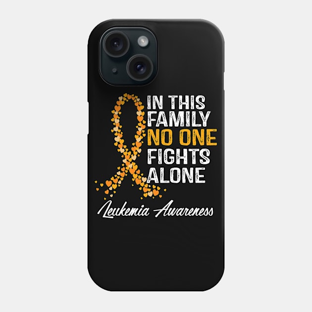 Leukemia Awareness Family Support Phone Case by RW