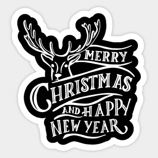 Merry Christmas 2021 Decal Merry Christmas And Happy New Year 2021 Stickers Teepublic