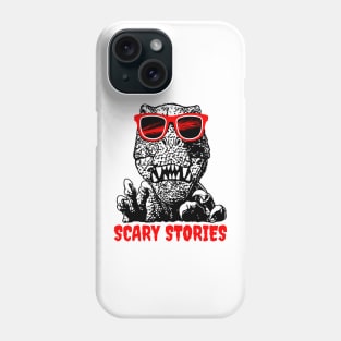 Dinosaur and scary stories Phone Case