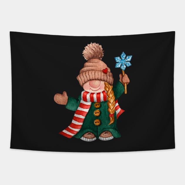 hangin with my preschool gnomies, christmas gnomes Tapestry by KyrgyzstanShop