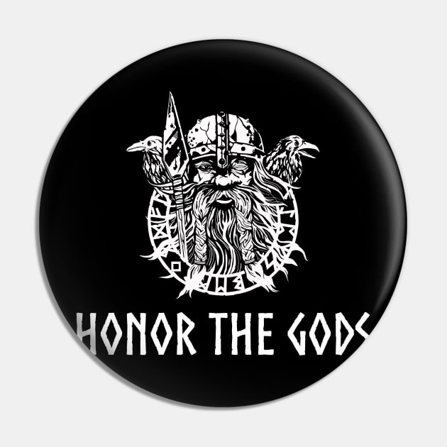 Honor The Gods - Odin Pin by Styr Designs