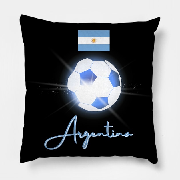 Argentina Soccer Lover Pillow by SoLunAgua