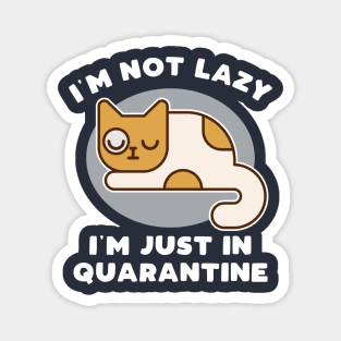 Funny Cat Quarantine Design Magnet