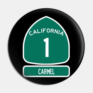 CARMEL PACIFIC COAST Highway 1 California Sign Pin