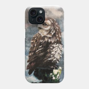 Owl - bird of prey, stunning art of Luna Smith Phone Case