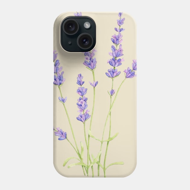 Lavender flower Phone Case by La Bemol