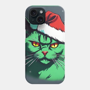 cute the grinch cat version Phone Case