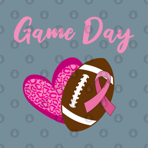 Disover Football Game Day Breast Cancer - Breast Cancer Football - T-Shirt