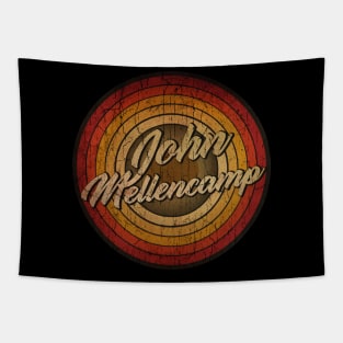 arjunthemaniac,circle retro faded John Mellencamp Tapestry