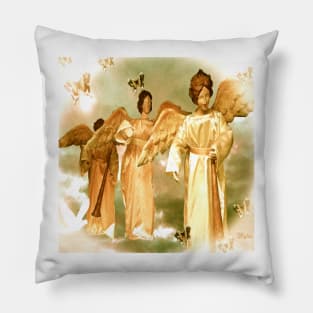 Angelic Messengers of Peace and Love Pillow