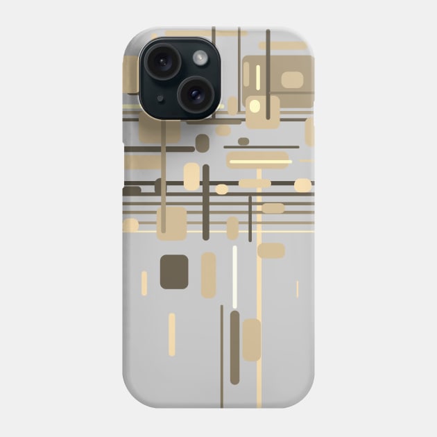 Modern 80´s Architecture Art Phone Case by Nikokosmos