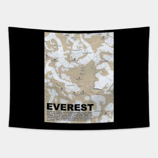 Mountain Majesty: Everest Topography Tapestry