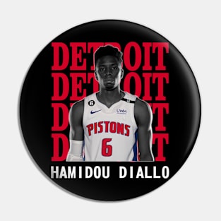 Detroit Pistons Hamidou Diallo 6 Pin