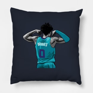 Miles Bridges Vector Back Pillow