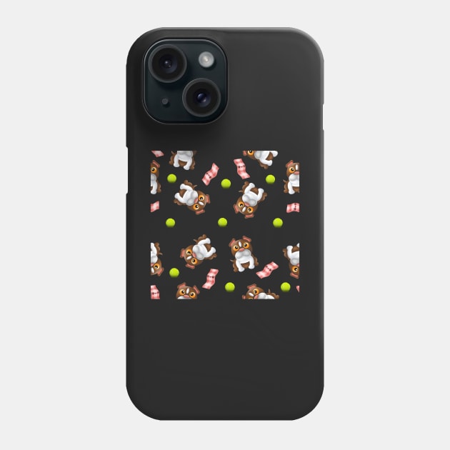 Eat bacon and play Phone Case by BlackCatArtBB