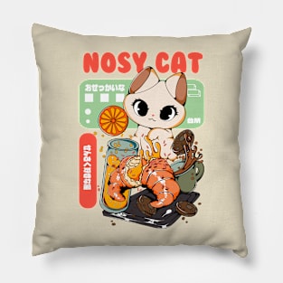 Nosy Cat Pillow