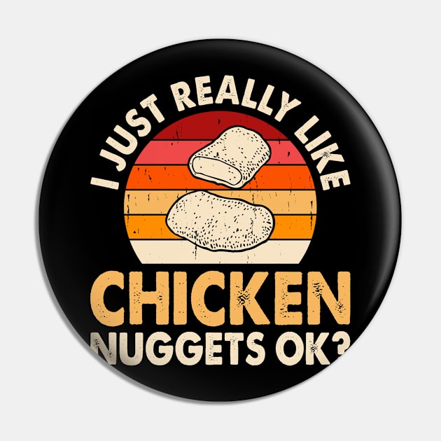 Powered By Chicken Nuggets T Shirt For Women T-Shirt T-Shirt Pin by Xamgi