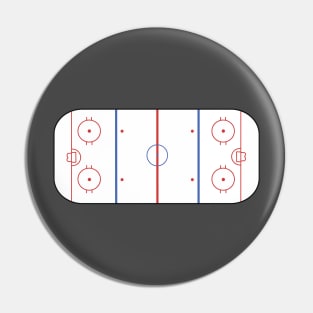 Classic Hockey Rink Pin