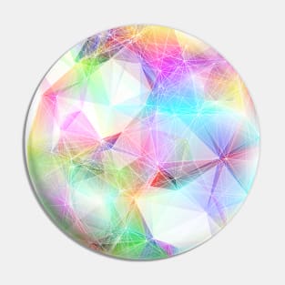 Multicolored abstract shape. Pin