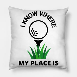 Golf Course Golfer Fun Funny Golfing Pillow