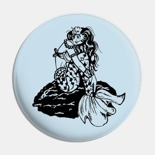 Beautiful Mermaid Fantasy Lady Pin