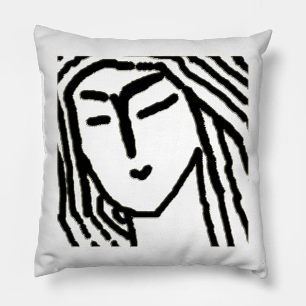 Woman of Bengal Pillow by mindprintz