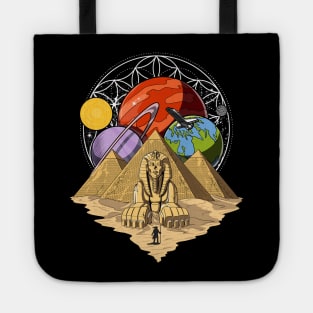 Egyptian Pyramids Space Sacred Geometry Tote