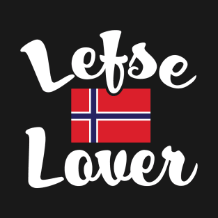 Lefse Lover Norwegian Flag T-Shirt