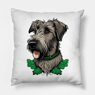 Irish wolfhound ST Pattrick's day 2023 gift Pillow