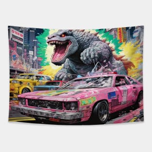 Kaiju Clash: G-zilla vs. Monstrous Adversary Tapestry