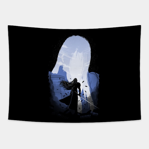 The One Winged Angel Tapestry by Donnie