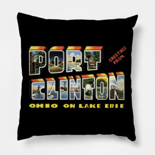 Greetings from Port Clinton Pillow