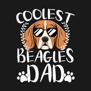 Glasses Coolest Beagles Dog Dad T-Shirt