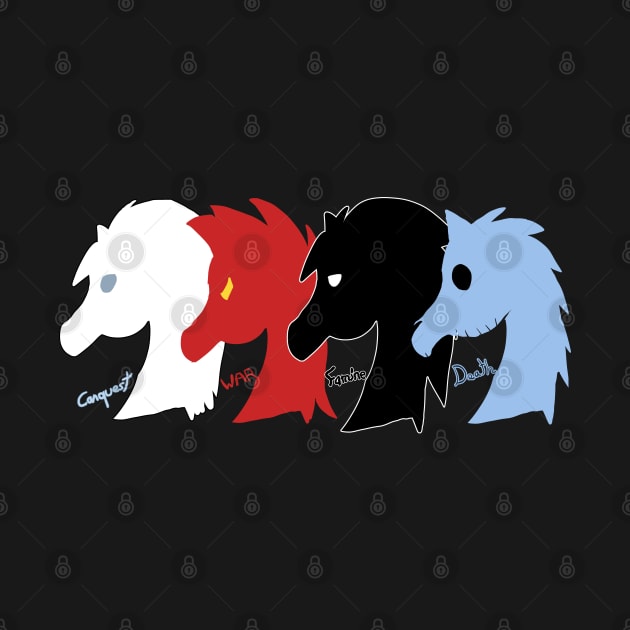 Horsemn Horses Emblem (custom) - Famine (backside) by VixenwithStripes