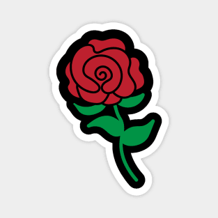 Red Rose Magnet