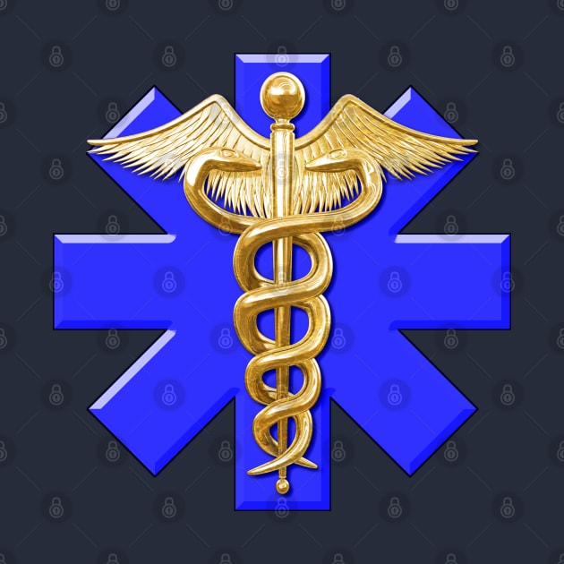 Caduceus Medical Symbol by macdonaldcreativestudios