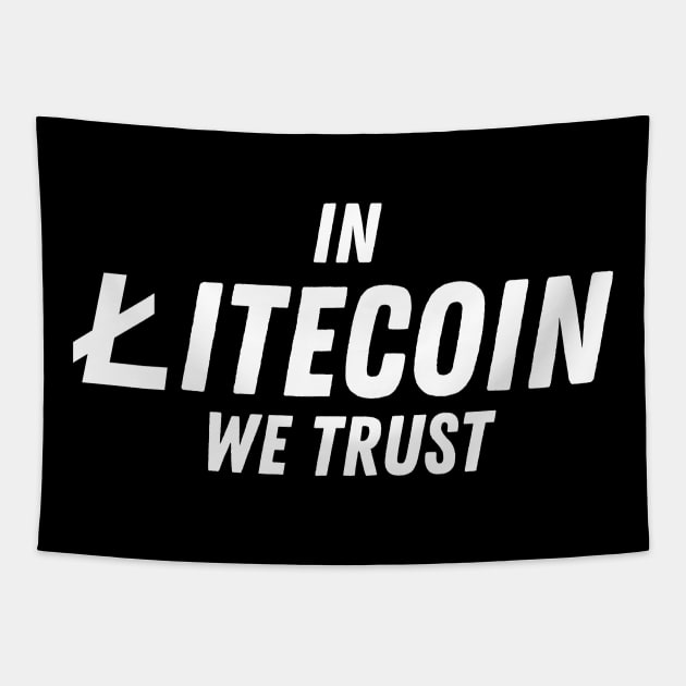 In Litecoin we trust Tapestry by Onceer