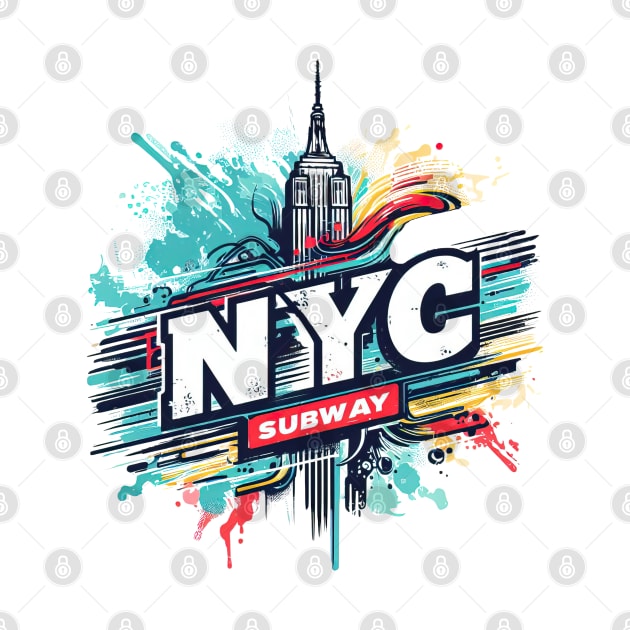 New York Subway color splash by Nysa Design