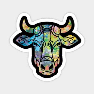 Colorful animal psychedelic shirt Magnet