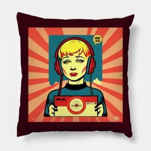 Pop Art Vinyl LP Mugshot Pillow